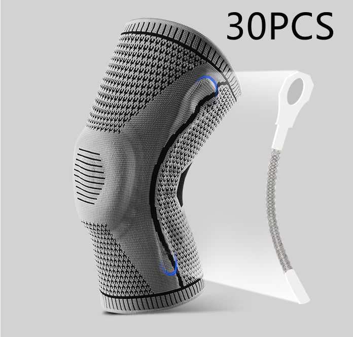 Silicone Spring Knee Sleeve | Patella Support with Side Stabilizers