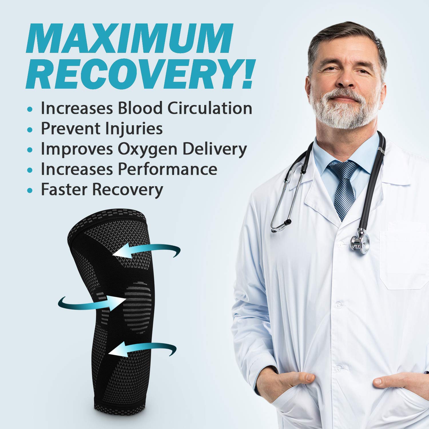 Maximum recovery benefits: circulation, injury prevention, faster recovery
