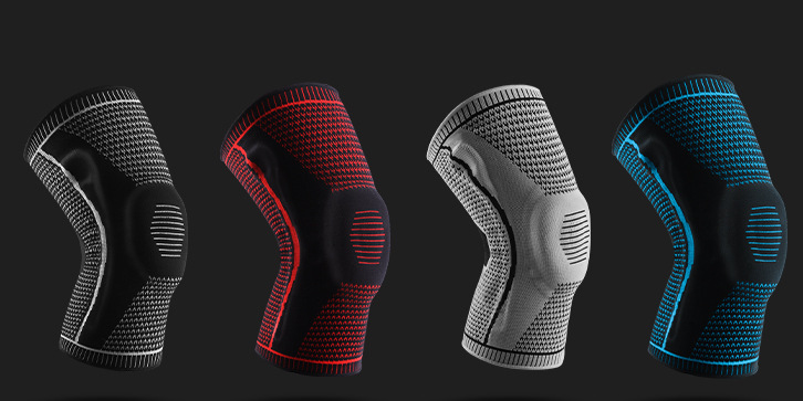 Silicone Spring Knee Sleeve | Patella Support with Side Stabilizers